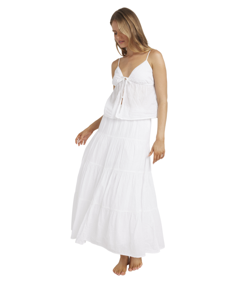 Billabong High Tides Cami Top in WHITE