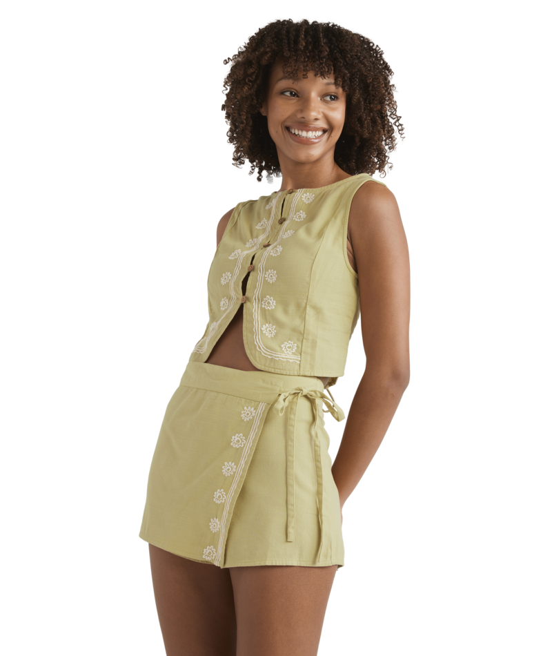 Billabong Your Crush Skort in LIGHT OLIVE