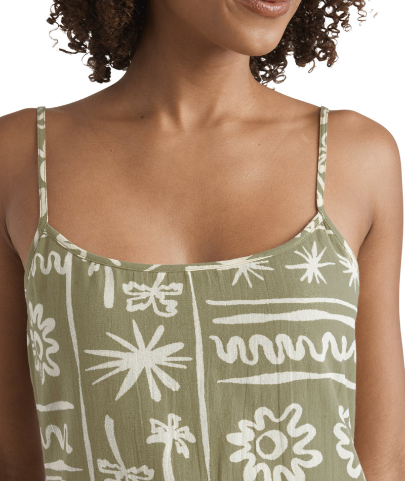 Billabong Beach Haze Dress in GREEN TEA