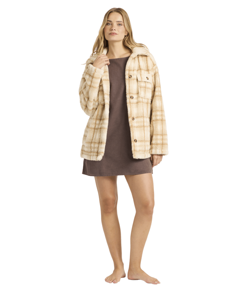 Billabong Check Ya Jacket in WHITECAP