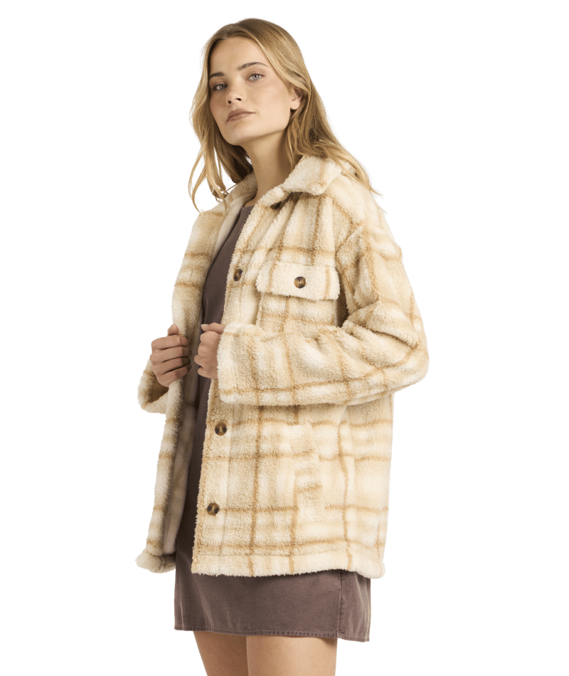 Billabong Check Ya Jacket in WHITECAP