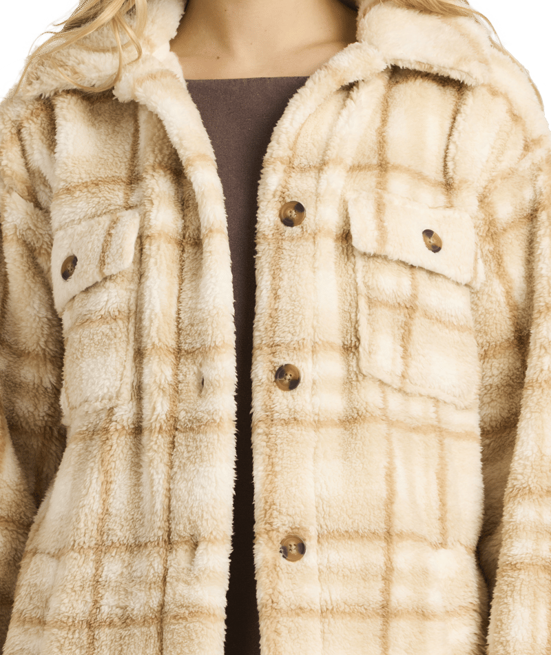 Billabong Check Ya Jacket in WHITECAP