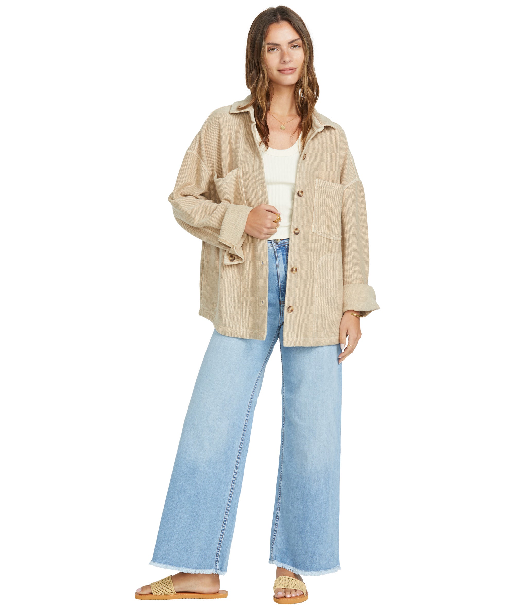 Billabong Everytime Shacket in KHAKI