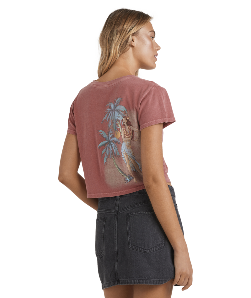 Billabong Palmin Camp Tee in WILD GINGER