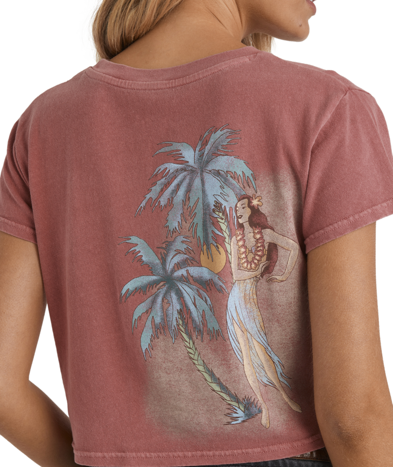 Billabong Palmin Camp Tee in WILD GINGER