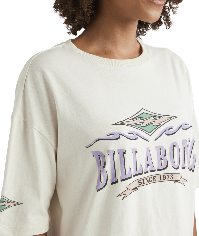 Billabong Wave Out Tee in LIGHT GREY