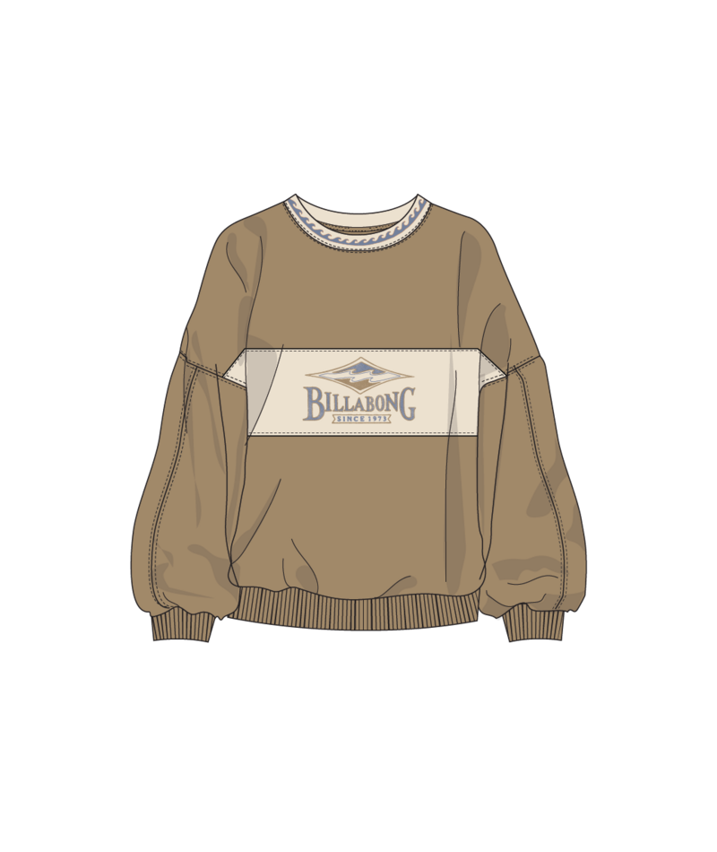 Billabong Point Break Crew in CEMENT