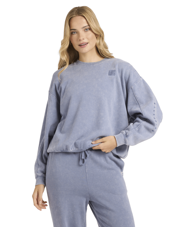 Billabong Saltwashed Kendal Crew Flc in STONE BLUE