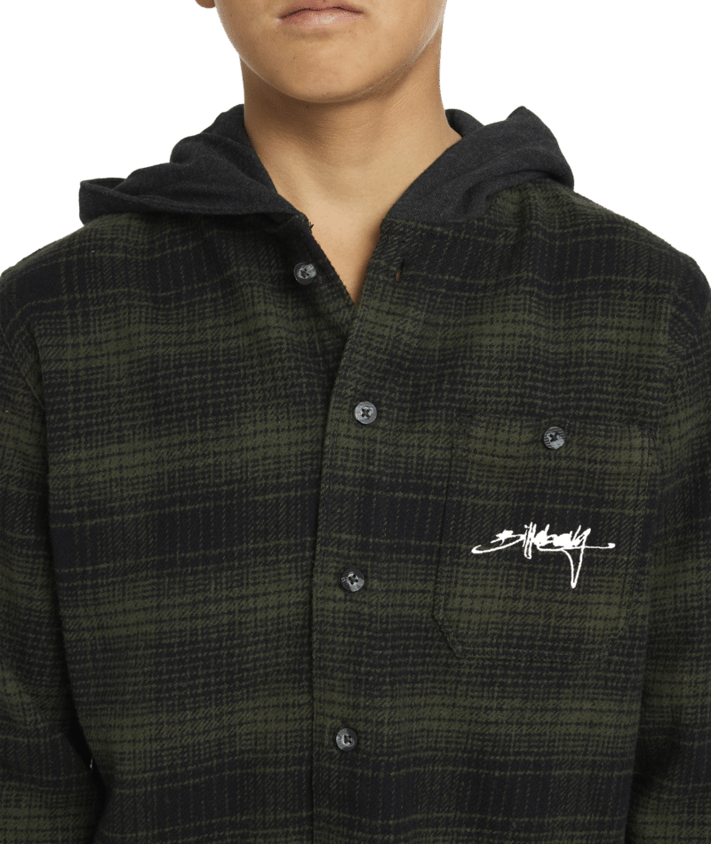 Billabong Boys Baja Surf Flannel in BLACK
