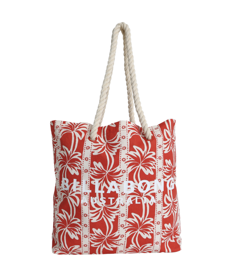 Billabong Row Of Palms Beach Bag in RED ALOHA