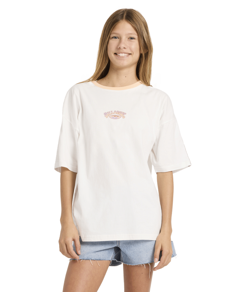Billabong Old Dayz Tee in SALT CRYSTAL