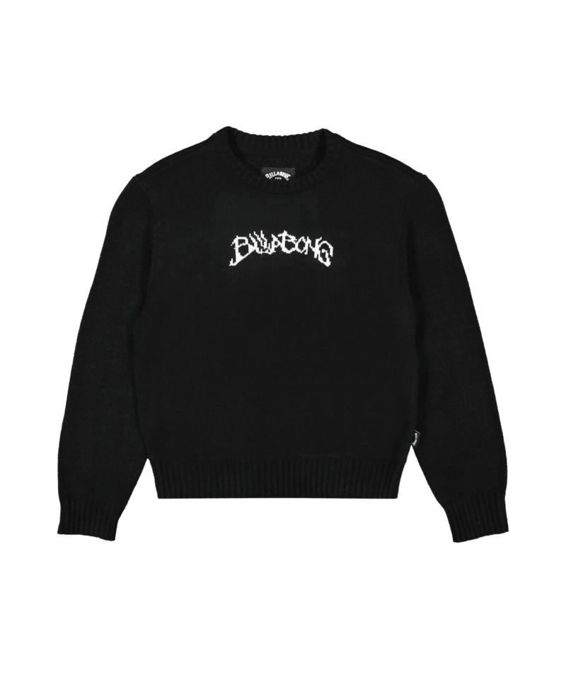 Billabong Groms Filthy Knit Sweater in BLACK