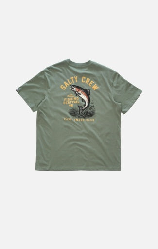 Salty Crew Trout Classic Ss Tee in LAUREL WREATH