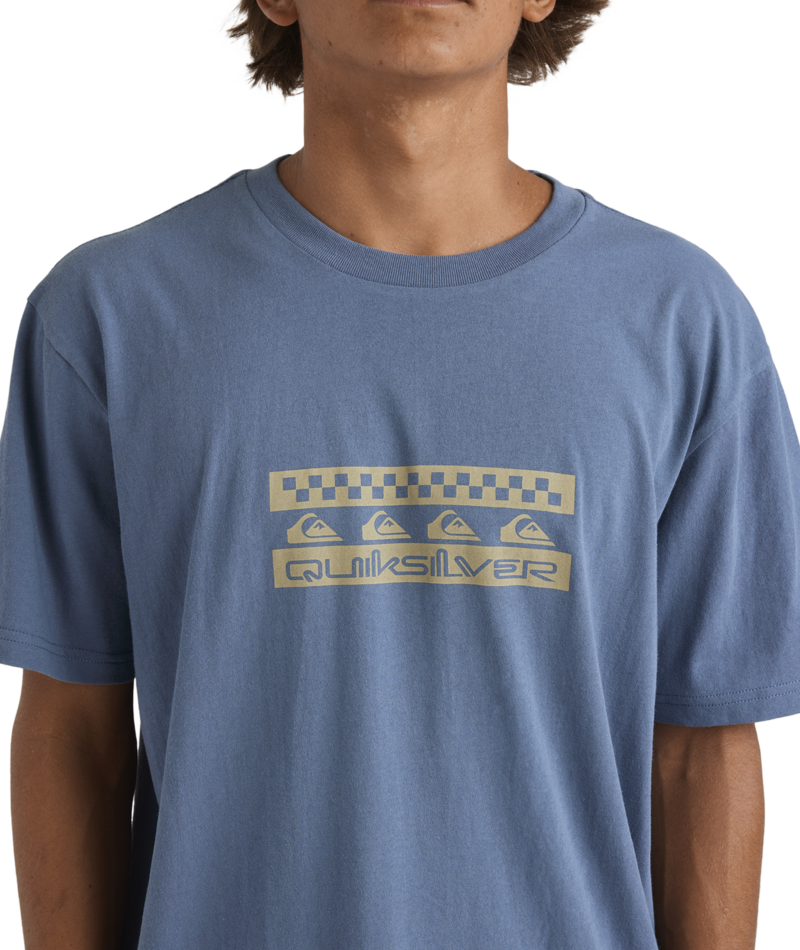 Quiksilver Comp Check Ss in CHINA BLUE