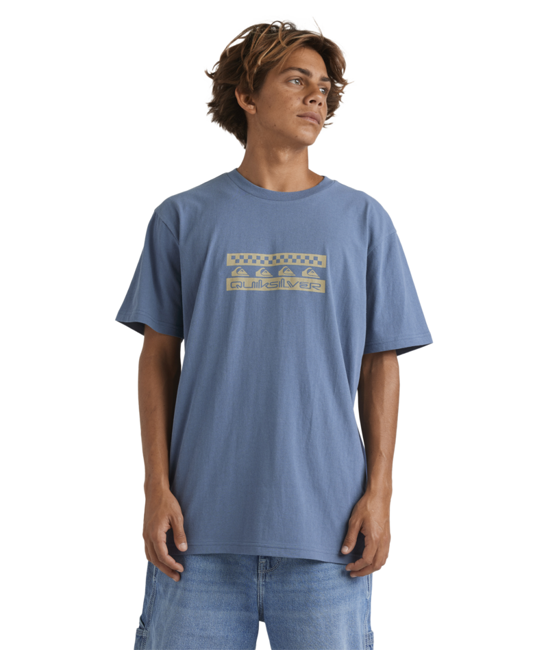 Quiksilver Comp Check Ss in CHINA BLUE