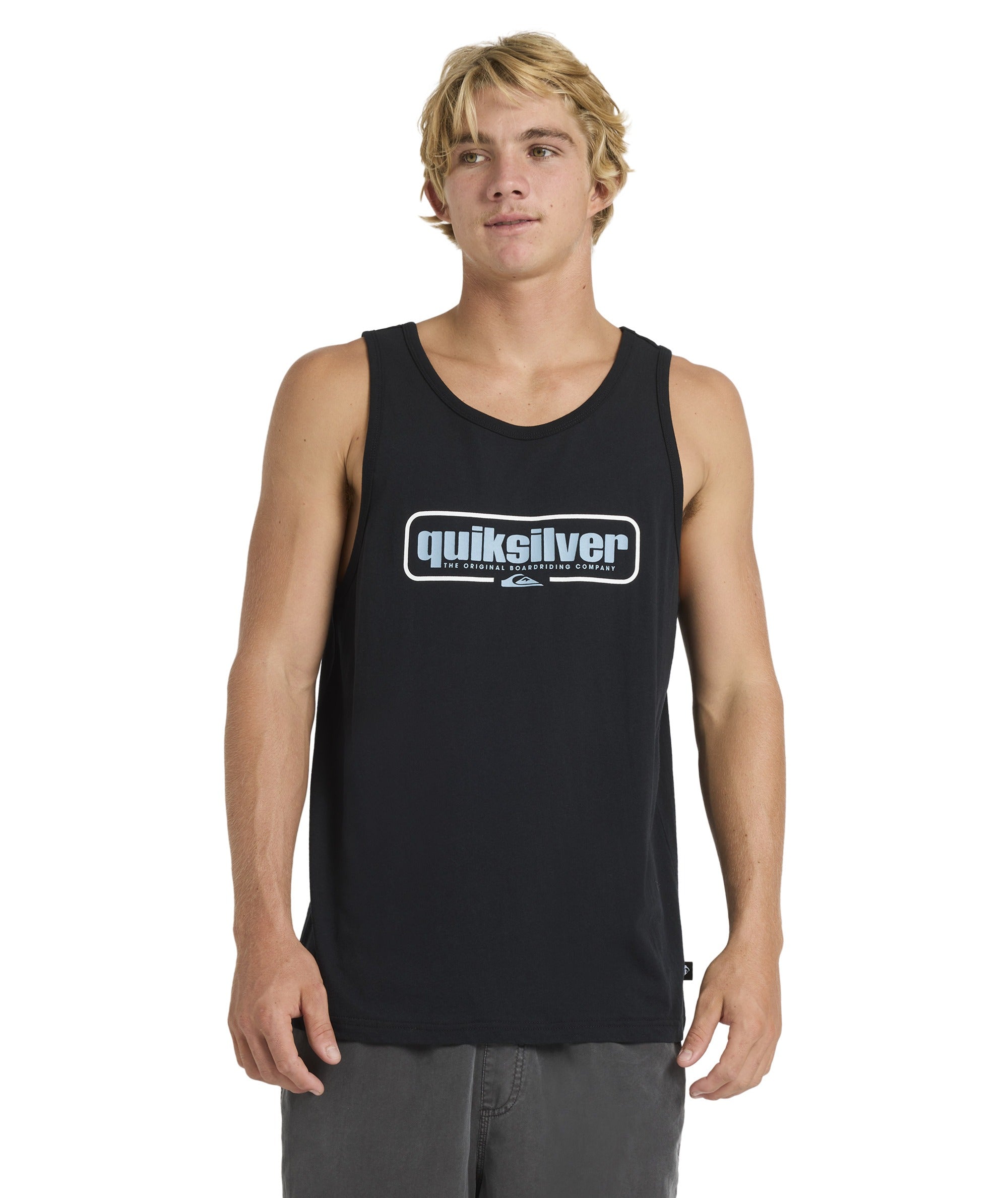 Quiksilver Retro Box Tank in BLACK