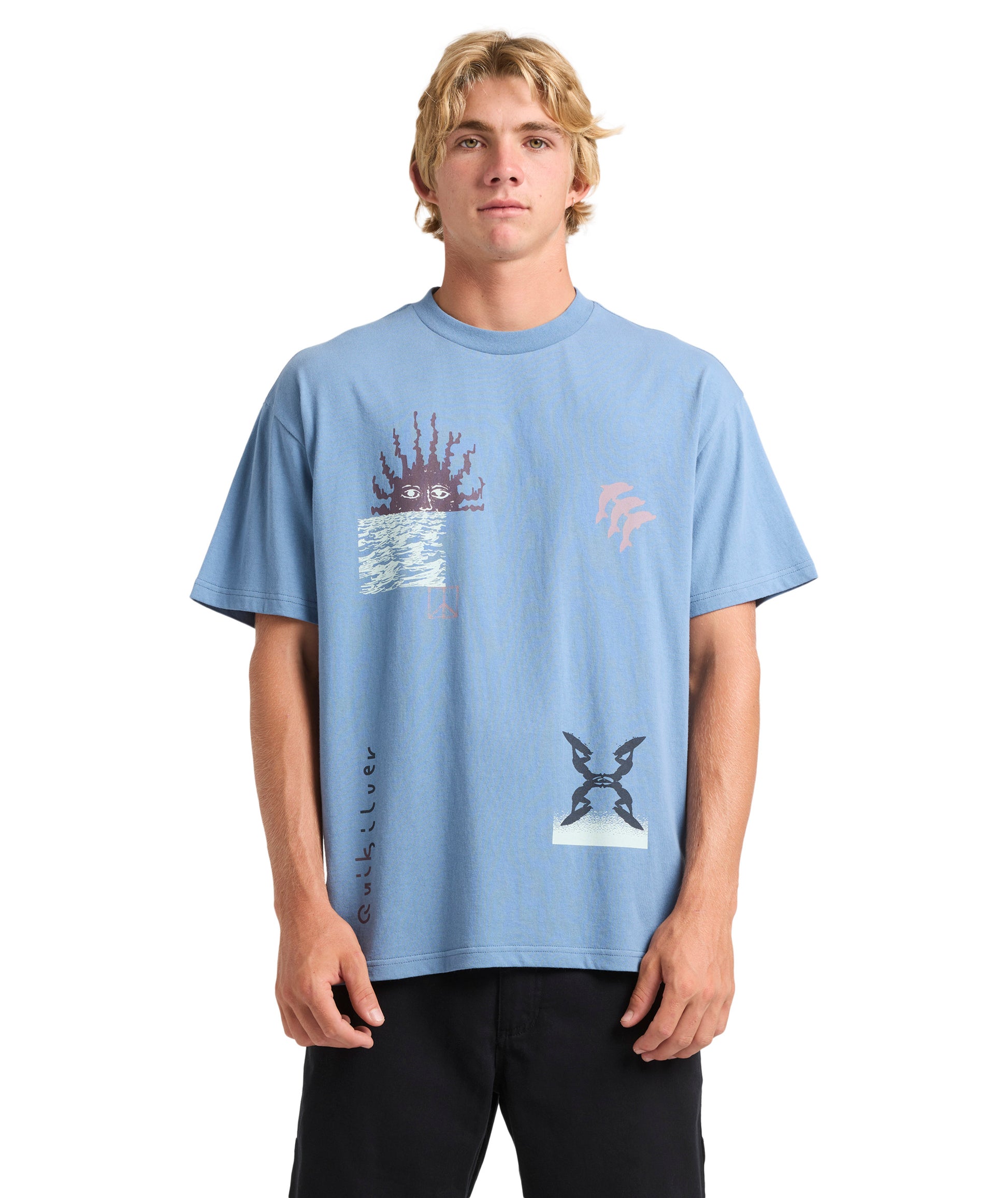 Quiksilver Free Lock Ss in CORONET BLUE