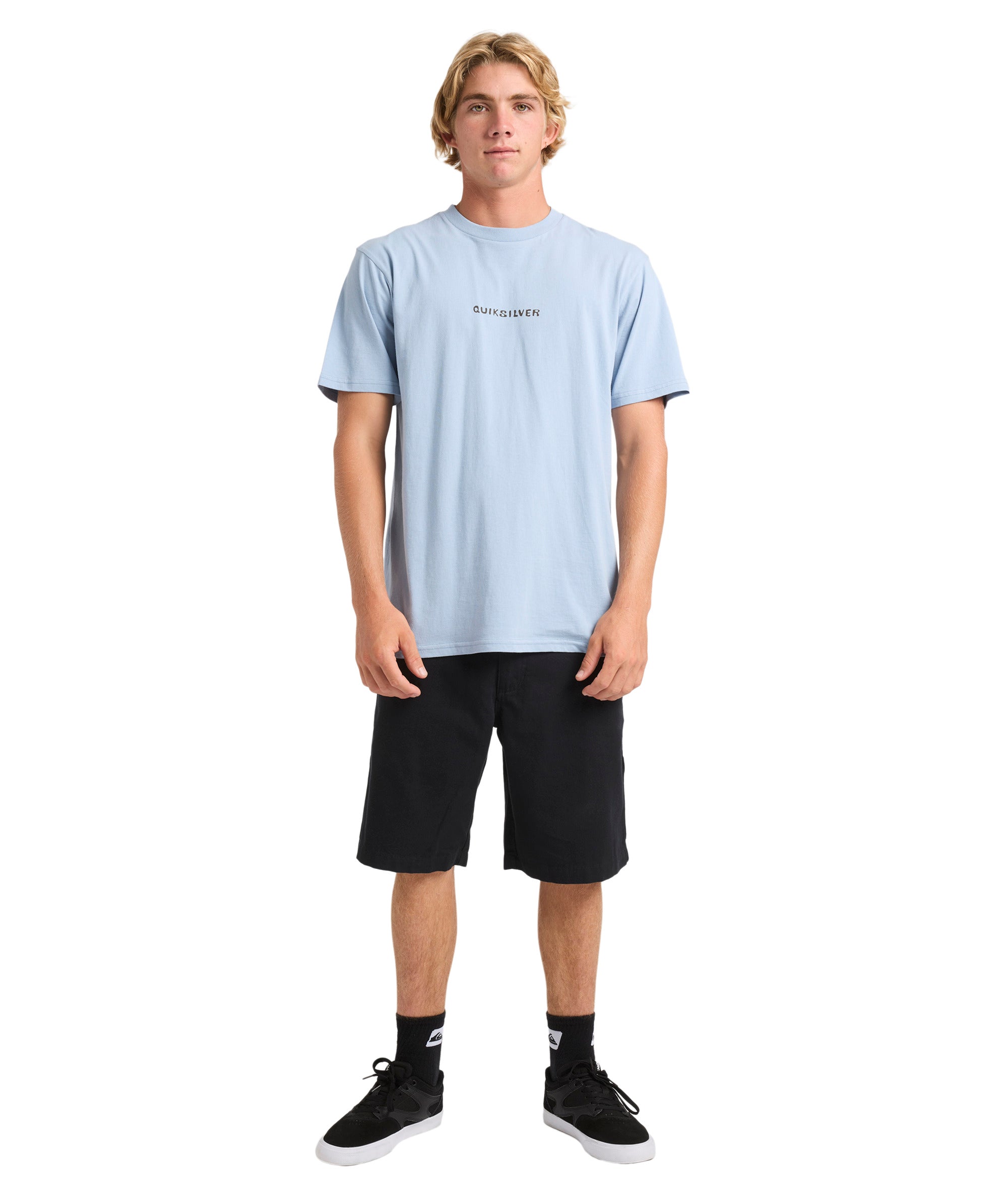 Quiksilver Base Connection Ss in ASHLEY BLUE