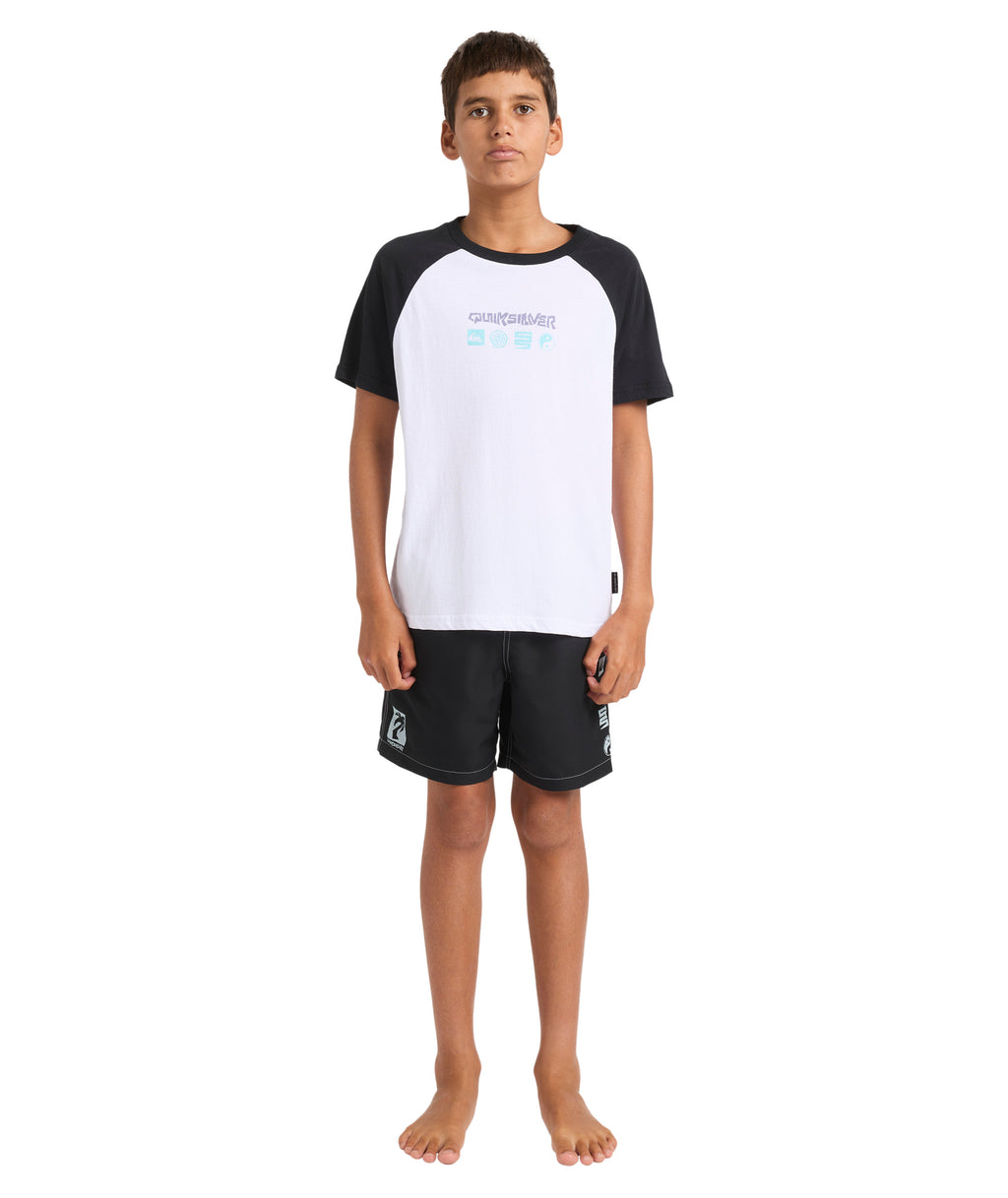 Quiksilver Next Gen Raglan Ss Yth in WHITE