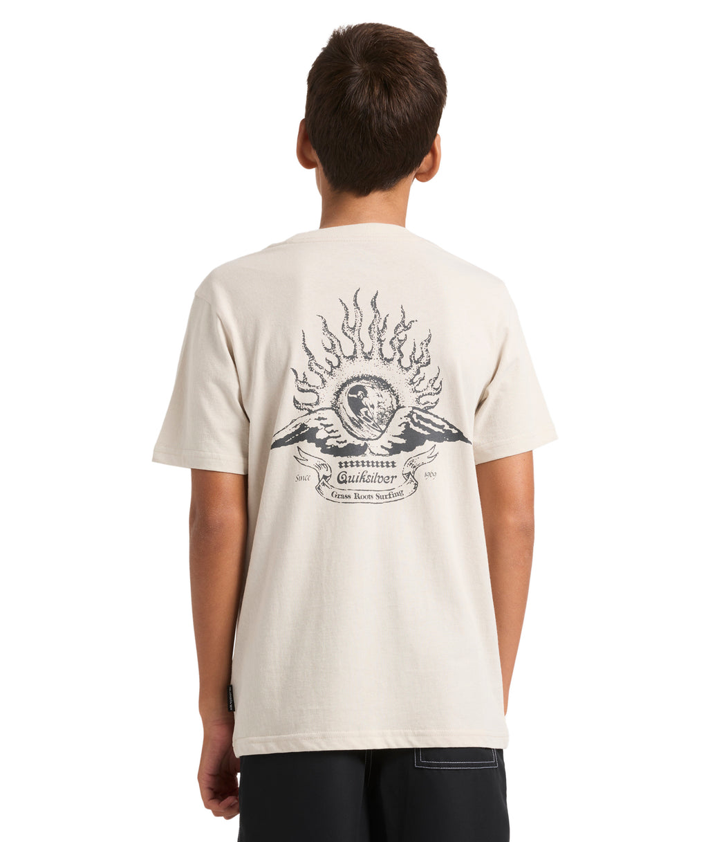 Quiksilver Interconnect Ss Yth in MOONSTRUCK