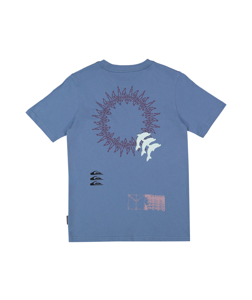 Quiksilver Free Lock Ss Yth in CORONET BLUE