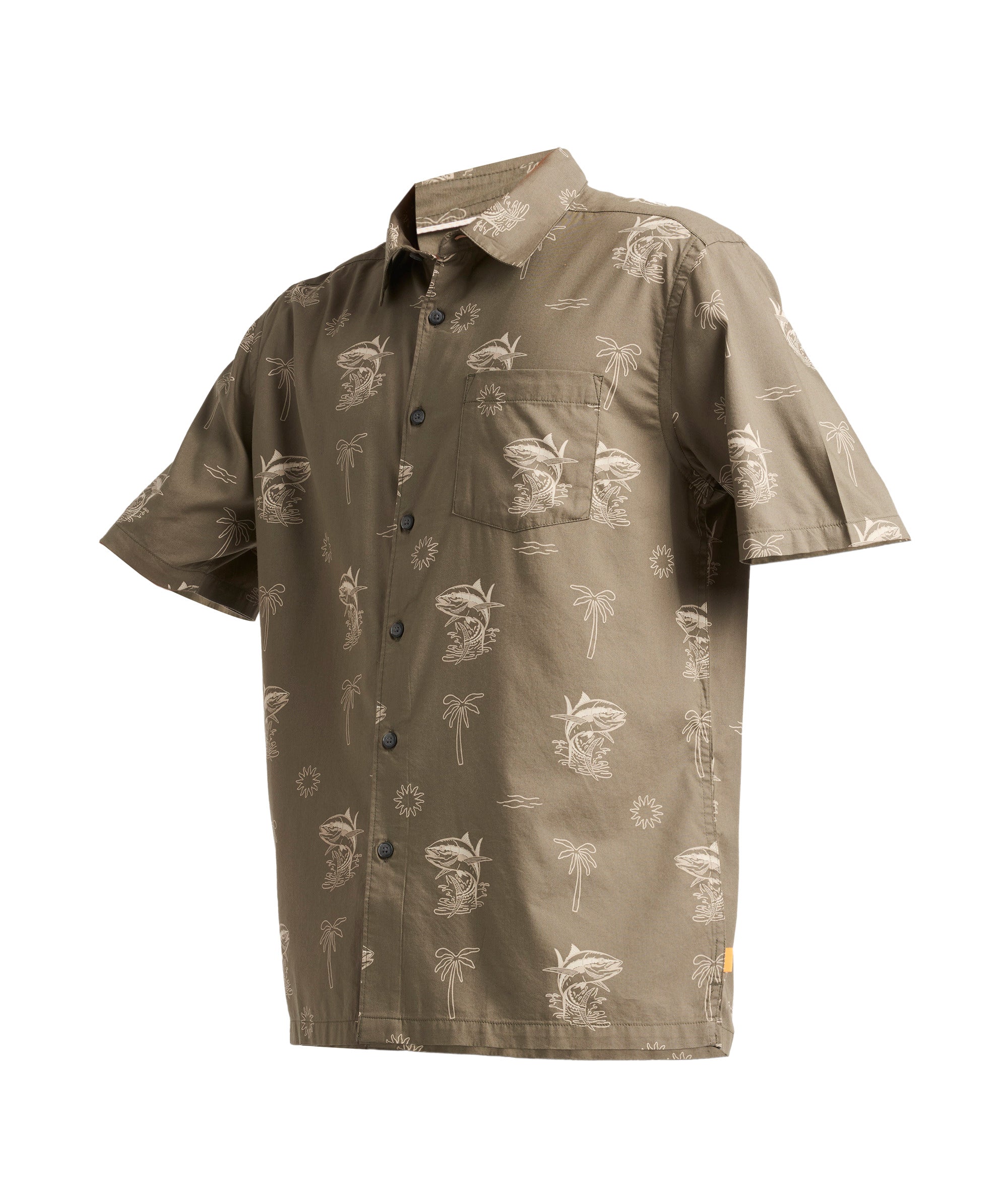 Quiksilver Atoll Ss Shirt in OLIVE