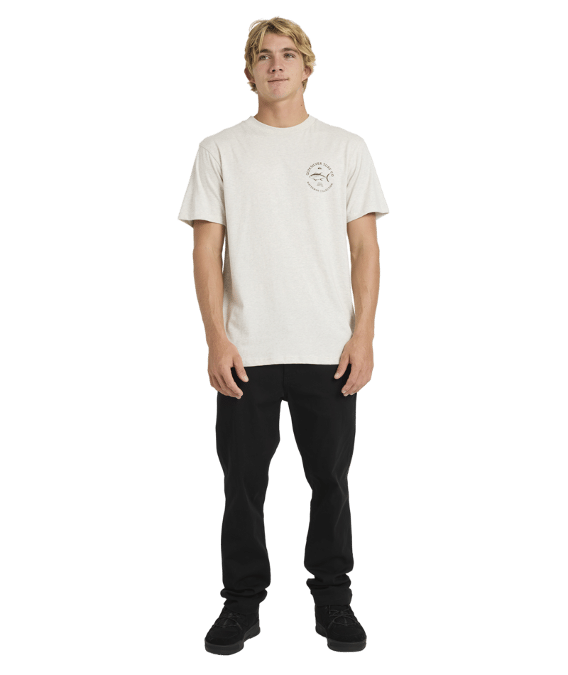 Quiksilver Drag Ss in LIGHT GREY HEATHER