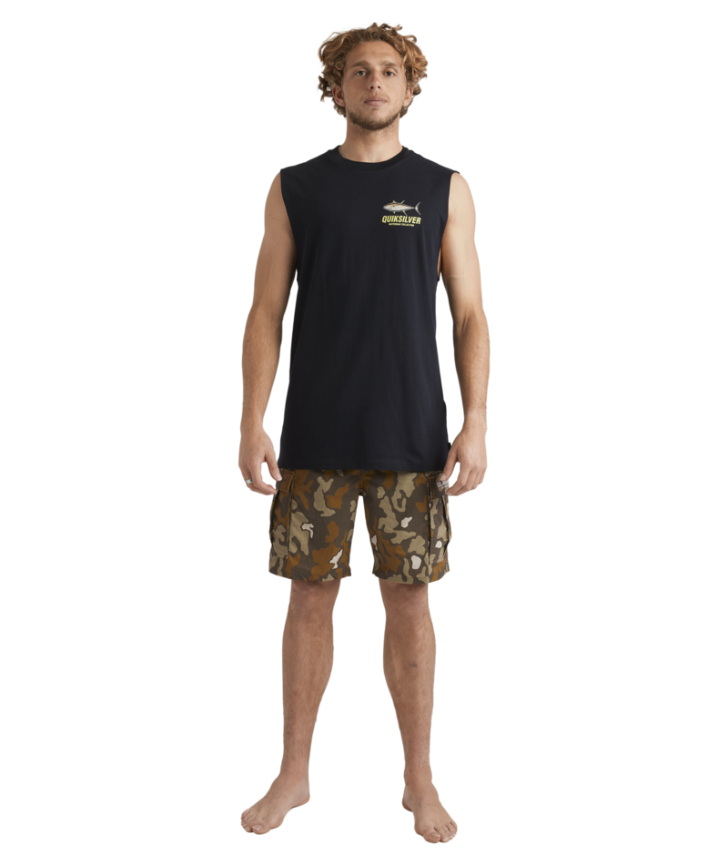 Quiksilver Slack Tide Muscle in BLACK