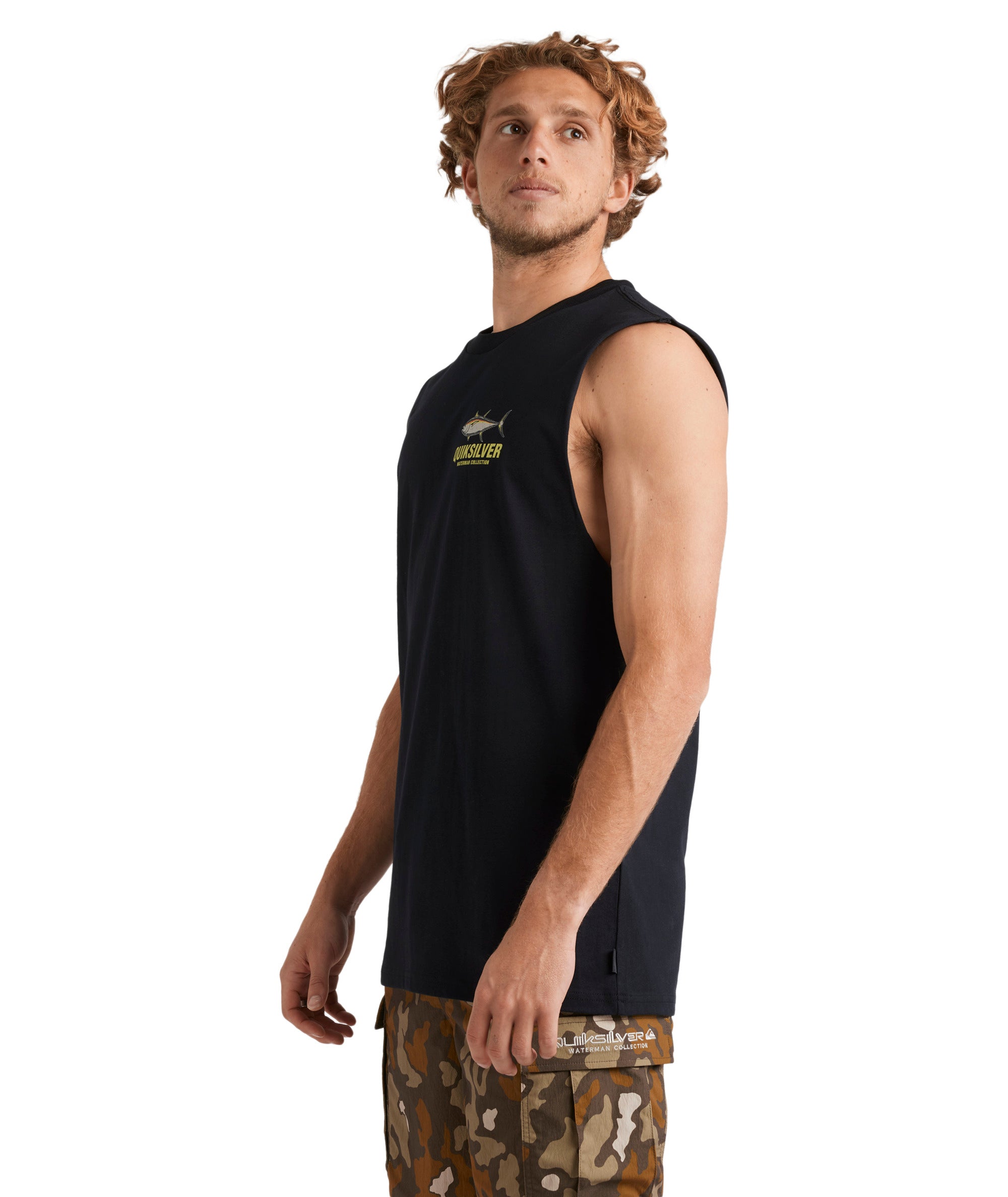 Quiksilver Slack Tide Muscle in BLACK