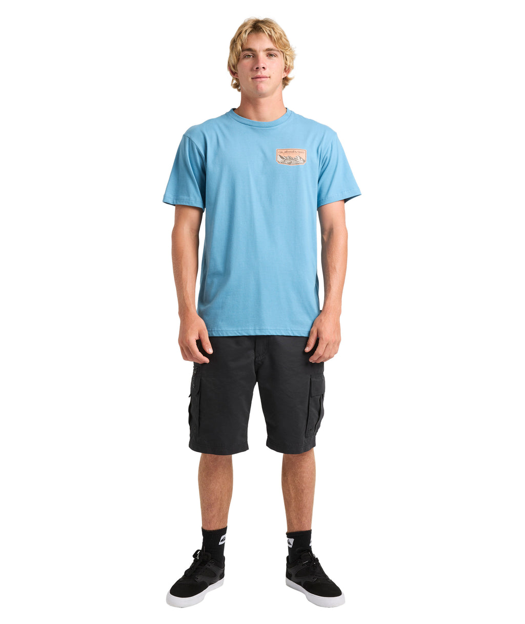 Quiksilver Ground Swells Ss in AIRFORCE BLUE