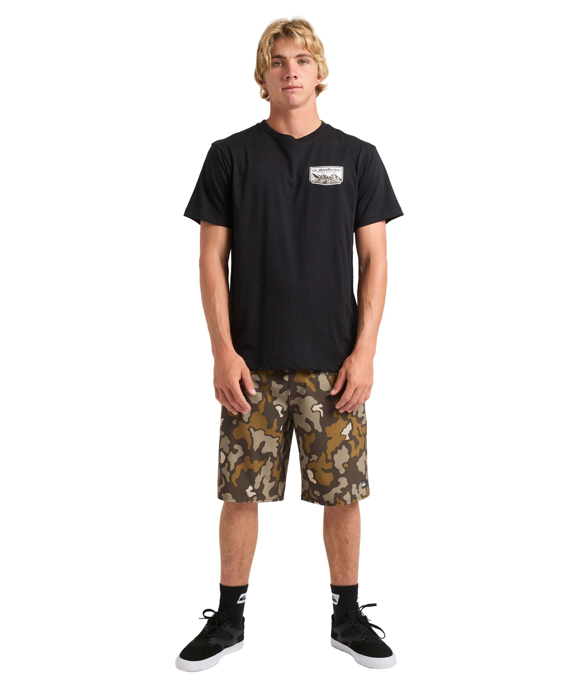 Quiksilver Ground Swells Ss in BLACK