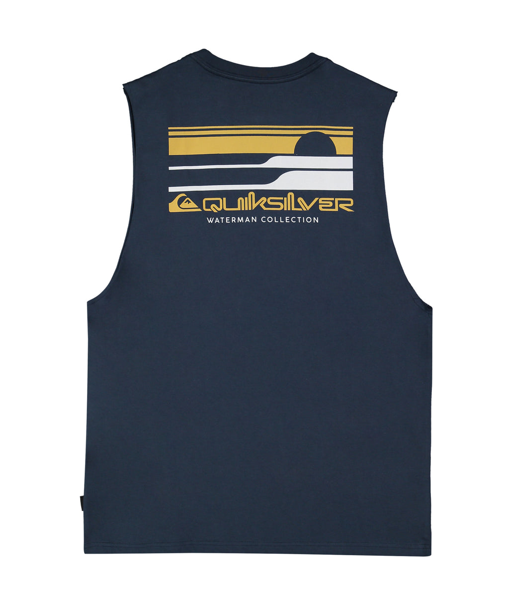 Quiksilver Stacked Horizon Muscle in MIDNIGHT NAVY