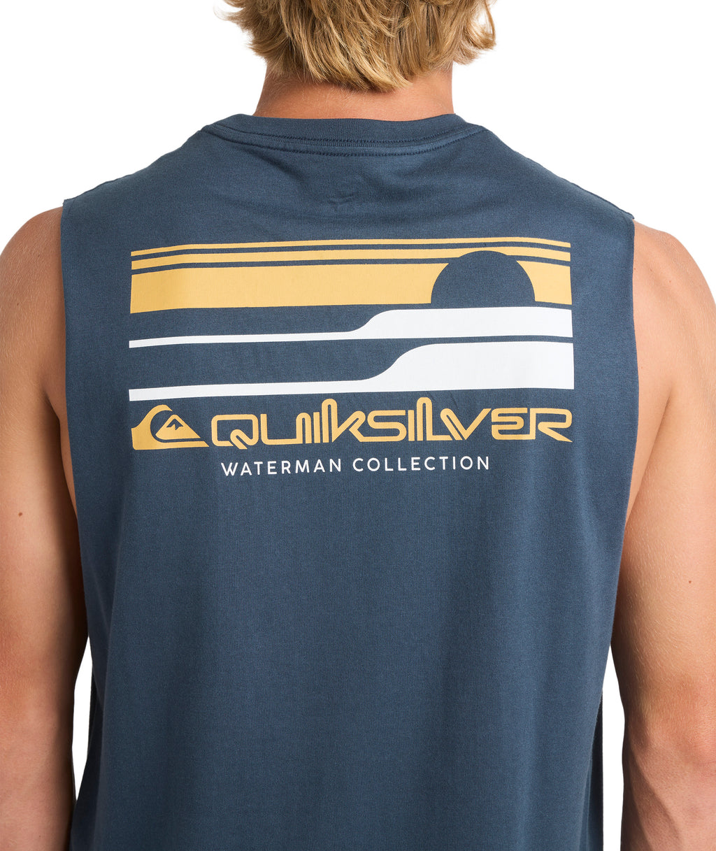 Quiksilver Stacked Horizon Muscle in MIDNIGHT NAVY