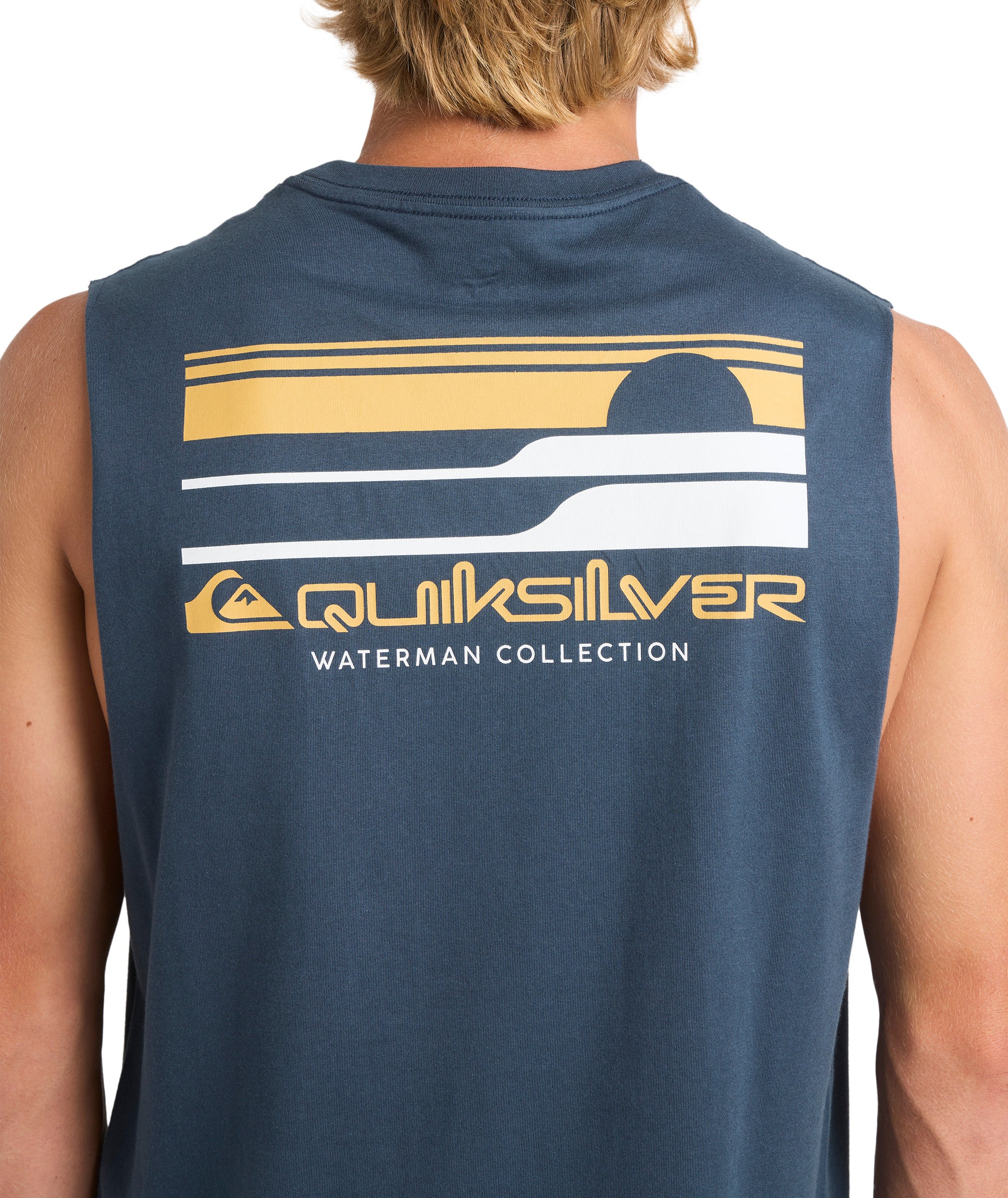 Quiksilver Stacked Horizon Muscle in MIDNIGHT NAVY