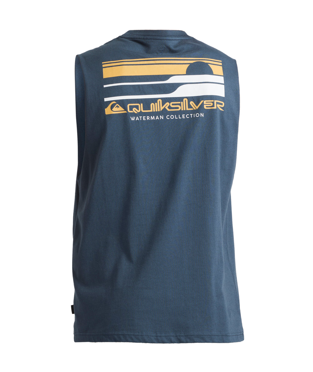 Quiksilver Stacked Horizon Muscle in MIDNIGHT NAVY