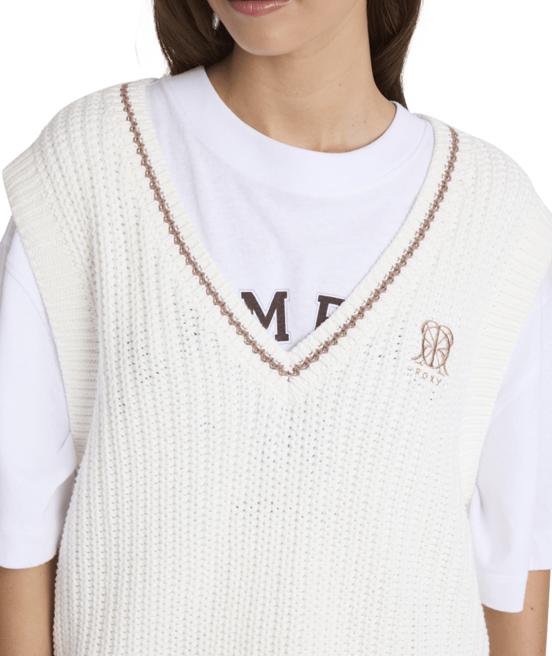 Roxy Hazy Light Sweater Vest in CACAO