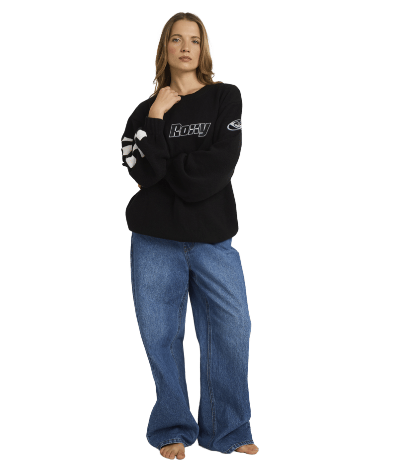 Roxy Surf90 Sweater in BLACK