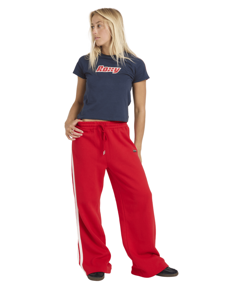 Roxy Sketch Trackie Pant in RIO RED
