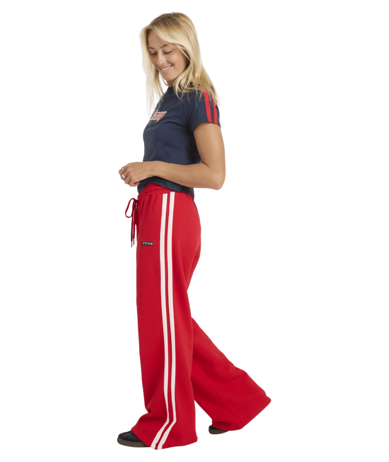 Roxy Sketch Trackie Pant in RIO RED