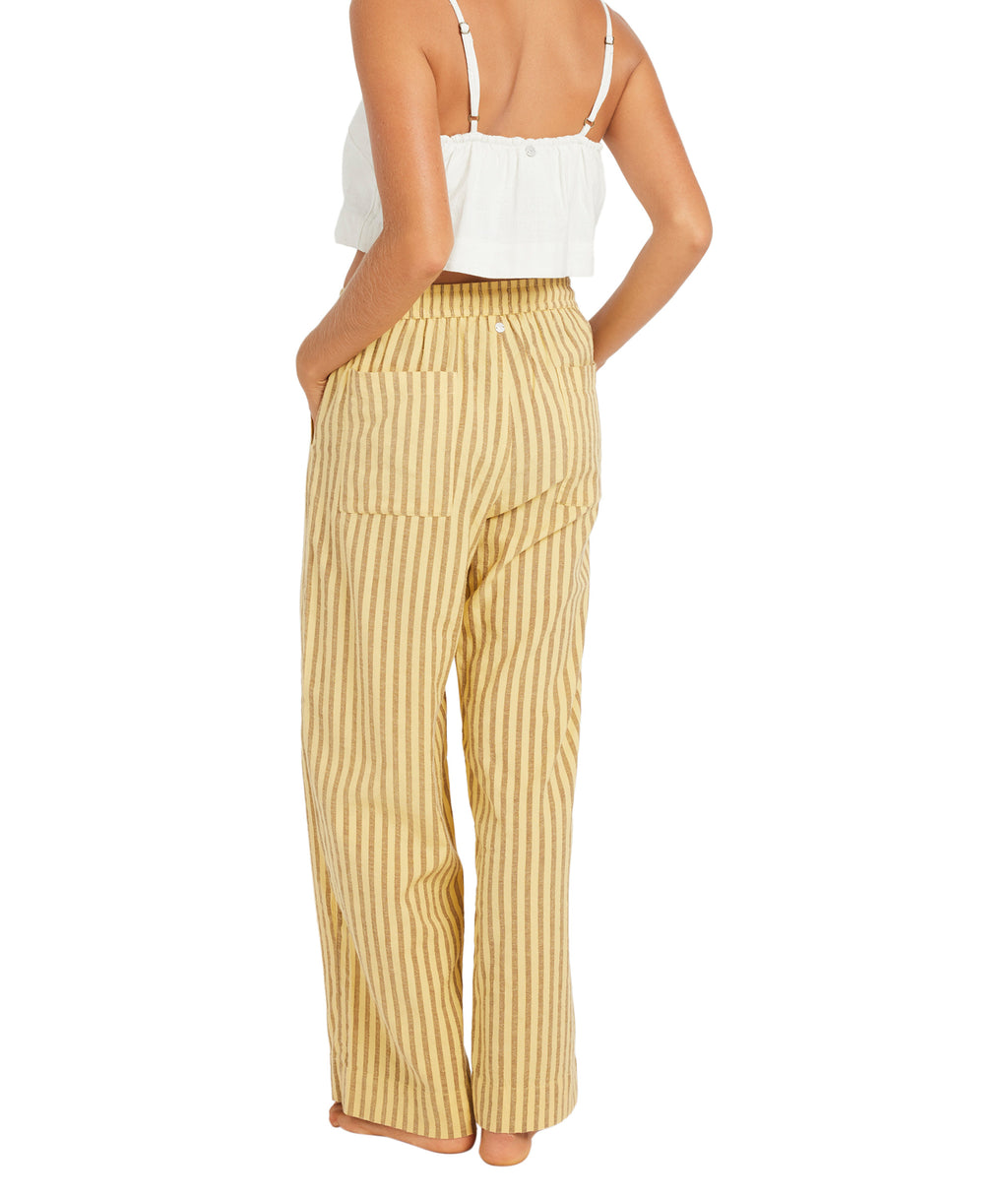 Roxy Mercado Stripe Pant in BUTTER