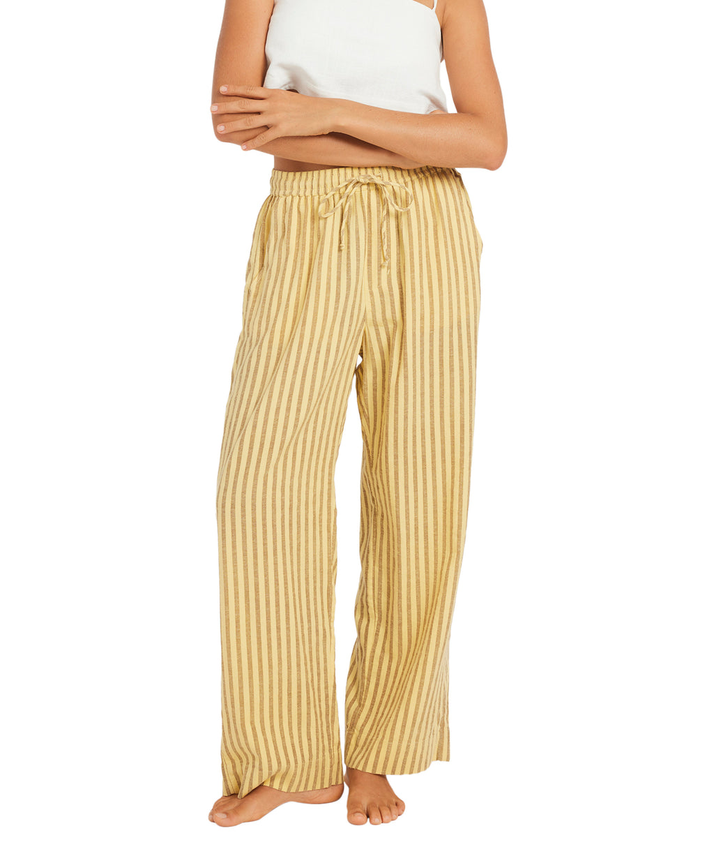 Roxy Mercado Stripe Pant in BUTTER