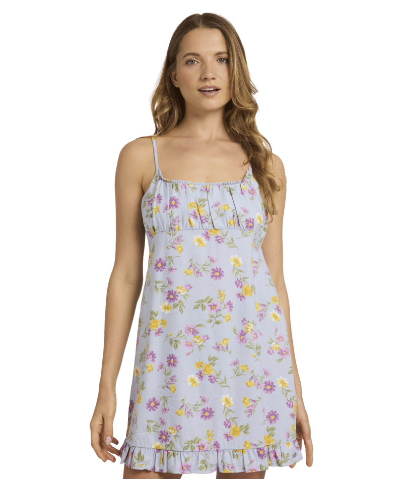 Roxy Wildflower Mini Dress in MISTY BLUE