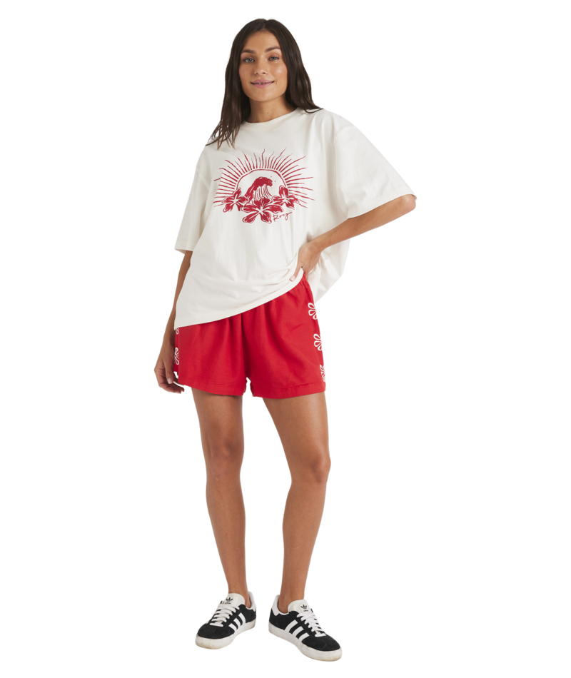 Roxy Chaser Tee in EGRET