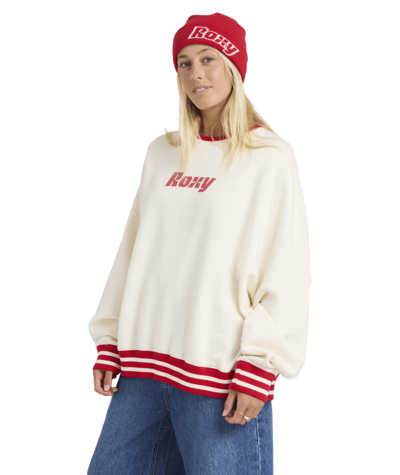 Roxy Game Time Crew in BONE