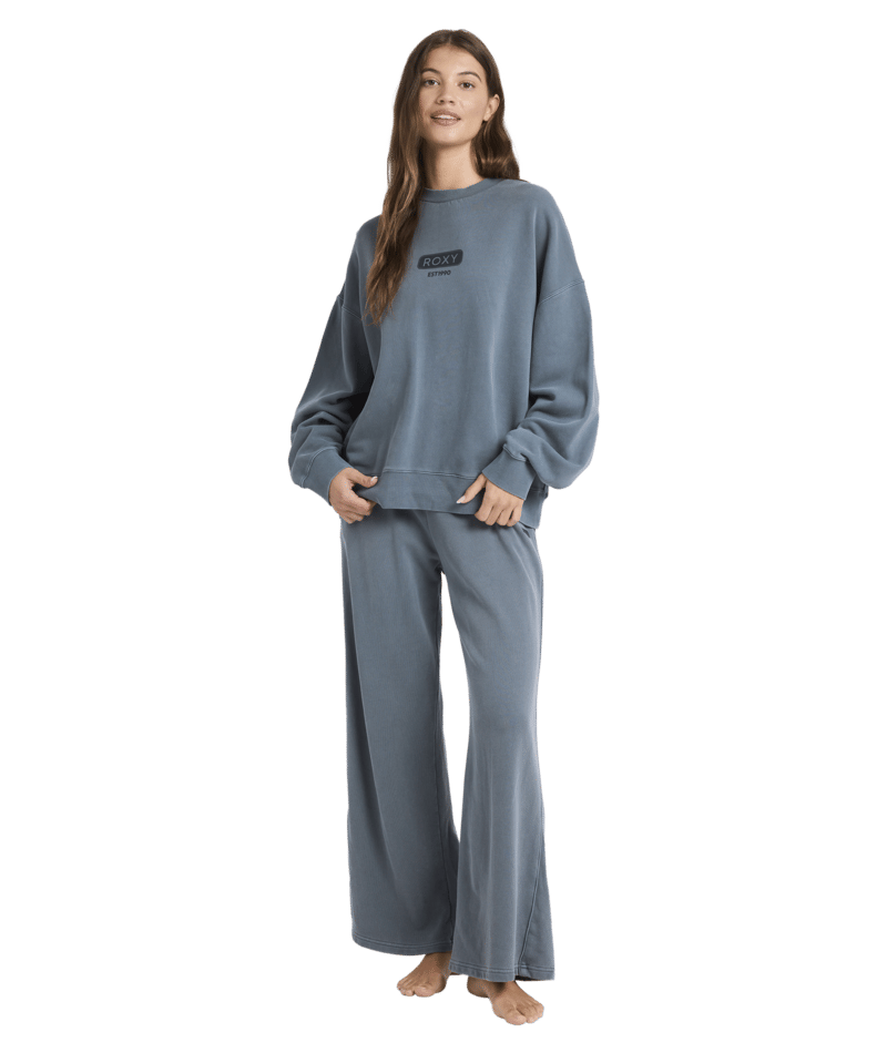 Roxy Heading Out Crew in DARK SLATE