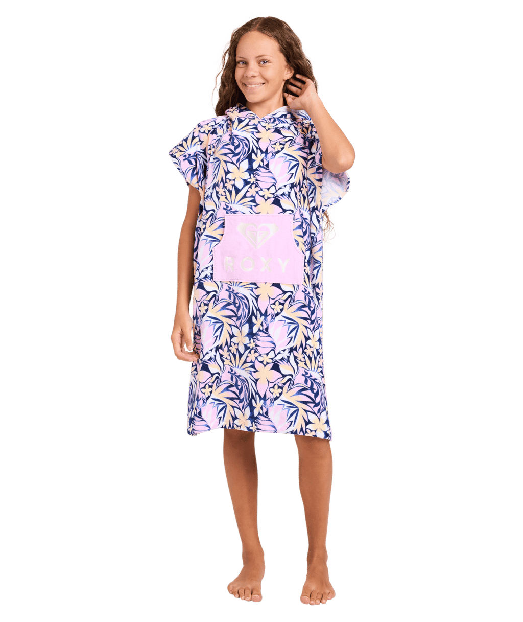 Roxy Girls 8-16 Roxy Vibes Hooded Towel in Marina