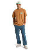 Quiksilver Mens Serenity Splash T-Shirt in Tobacco Brown