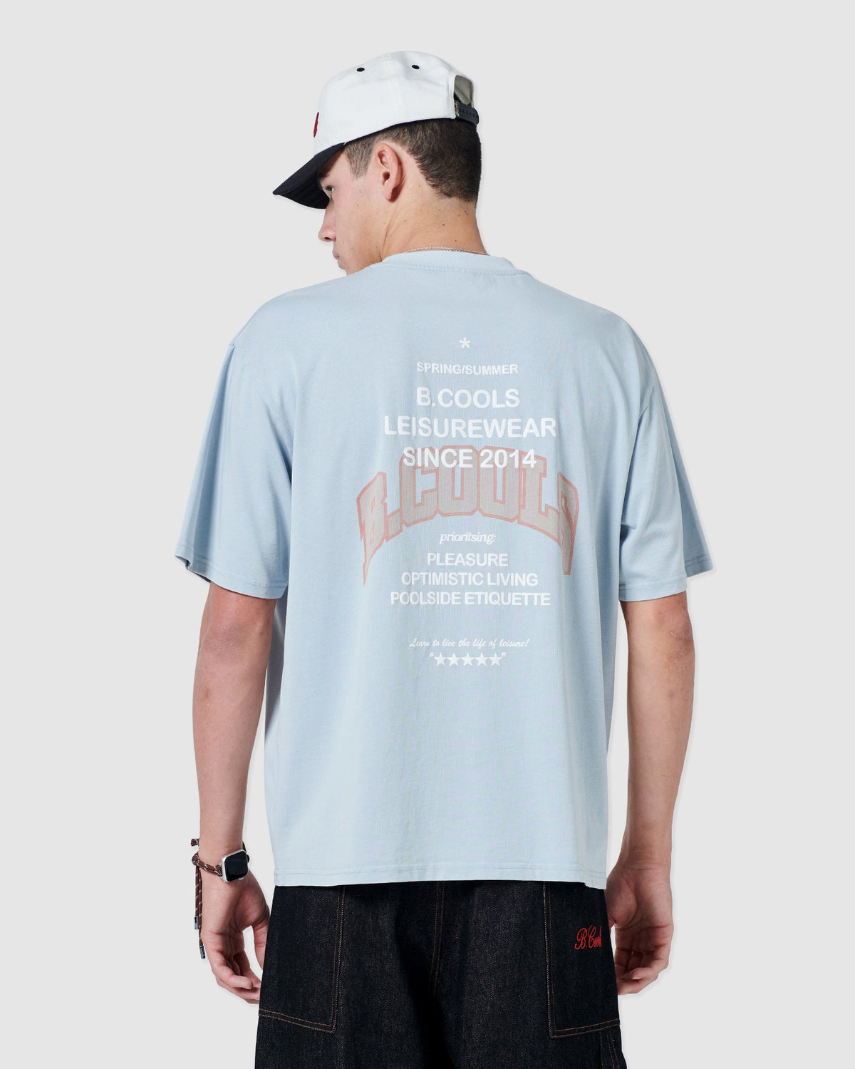 B. Cools stamp t-shirt blue in Single