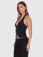 Thrills Co Vida Halter Top - Black in Black