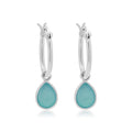 MiKi Jewellery Tallulah Chalcedony Silver Drops in Default Title